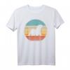 Otter Retro Vintage T-Shirt im 60er/70er Jahre Sonnenuntergang Design  Für Tierliebhaber, Zoowächter & Säugetierfans