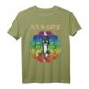 Lustiges Yoga Katze Vrikshasana Mandala Namaste T-Shirt für Yogafans & Katzenliebhaber