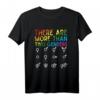 There Are More Than Two Genders Symbols Rainbow LGBT Flag T-Shirt  Unterstütze Vielfalt und Inklusion, Perfekt für Geburtstag, Weihnachten & besondere Anlässe
