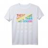 There Are More Than Two Genders Symbols Rainbow LGBT Flag T-Shirt  Unterstütze Vielfalt und Inklusion, Perfekt für Geburtstag, Weihnachten & besondere Anlässe