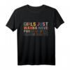 Girls Just Wanna Have Fundamental Rights Feminism Womens T-Shirt  Humorvolles Statement für Frauenrechte & feministische Geschenke