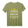 Personalisiertes Christine T-Shirt mit Prinzessin Krone - Lustiges Spruchdesign 'Alles wird gut! Christine ist jetzt da!'