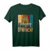 Retro Synthesizer Katzen T-Shirt - Vintage Synth Design, ideales Geschenk für elektronische Musikfans und Modular Keyboard Enthusiasten