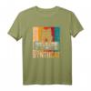 Retro Synthesizer Katzen T-Shirt - Vintage Synth Design, ideales Geschenk für elektronische Musikfans und Modular Keyboard Enthusiasten