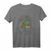 Farbenfrohes Löwen T-Shirt - Majestätischer König der Tiere aus Afrika, Sternzeichen Löwe Motiv für Tier- und Safari-Fans