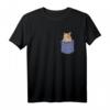 Degu Chest Pocket Nagetier Strauchratte T-Shirt  Lustiges Tiermotiv für Nagetierliebhaber & Degu-Besitzer