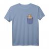 Degu Chest Pocket Nagetier Strauchratte T-Shirt  Lustiges Tiermotiv für Nagetierliebhaber & Degu-Besitzer