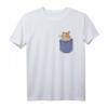 Degu Chest Pocket Nagetier Strauchratte T-Shirt  Lustiges Tiermotiv für Nagetierliebhaber & Degu-Besitzer