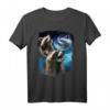 Lustiges Waschbär-Meme T-Shirt mit Heulen an den 3 Vintage Waschbären - Perfekt für Kaffeeliebhaber und Tierfans