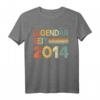 Legendäres 8. Geburtstag T-Shirt für Jungen und Mädchen - Vintage Geschenkidee seit 2014, perfekt für Kinder, Söhne, Töchter & Freunde