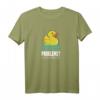 Lustiges Enten Spruch T-Shirt - Probleme Erzähle Es Der Ente, ideales Geschenk für Wasser- und Naturliebhaber, Ehepaare, Studenten & Kollegen