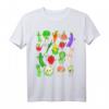 Kawaii Gemüse T-Shirt mit 18 bunten Gemüsesorten  Lustiges Cartoon Design für Vegetarier, Veganer & Gärtner