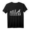 Evolution Rugby Lustig T-Shirt  Humorvolles Sportshirt für Rugbyspieler und Fans, klassisch geschnitten
