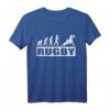 Evolution Rugby Lustig T-Shirt  Humorvolles Sportshirt für Rugbyspieler und Fans, klassisch geschnitten