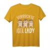 Verrückte Igel Lady Damen T-Shirt  Süßes Tiermotiv, ideales Geschenk für Igel-Liebhaberinnen zu Weihnachten, Muttertag & Geburtstag