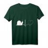 Schnecken Liebe ist Herz Sache - Herz für Schnecken T-Shirt als Geschenk für Schneckenliebhaber, Garten- & Naturfreunde