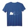Schnecken Liebe ist Herz Sache - Herz für Schnecken T-Shirt als Geschenk für Schneckenliebhaber, Garten- & Naturfreunde