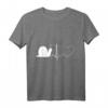 Schnecken Liebe ist Herz Sache - Herz für Schnecken T-Shirt als Geschenk für Schneckenliebhaber, Garten- & Naturfreunde