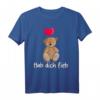 Shirt mit Teddybär und Spruch 'Hab dich Lieb'  Lustiges und Süßes Teddy Bär T-Shirt für Bärenliebhaber, Bärenmama & Bärenpapa