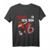 Kinder 6. Geburtstag Fußball T-Shirt für Jungen - Dab Pose, Fußball und Zahl 6, ideales Geschenk für Geburtstagsfeier & Fußballfans