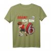 Kinder 6. Geburtstag Fußball T-Shirt für Jungen - Dab Pose, Fußball und Zahl 6, ideales Geschenk für Geburtstagsfeier & Fußballfans
