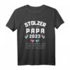 Zwillingspapa 2023 T-Shirt - Stolzes Vaterdesign mit Spruch zur Geburt deiner Zwillinge, lustig und klassisch geschnitten