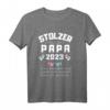 Zwillingspapa 2023 T-Shirt - Stolzes Vaterdesign mit Spruch zur Geburt deiner Zwillinge, lustig und klassisch geschnitten
