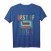 Best Of 1984 Kassette T-Shirt  Retro Kleidung zum Geburtstag für Damen und Herren, ideal für 80er-Jahre-Fans