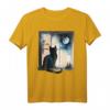 Katzenbesitzer Katze Kater am Fenster Katzen T-Shirt  Lustiges Tierliebhaber Design, perfekte Geschenkidee für Geburtstag, Muttertag, Vatertag & Weihnachten