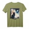 Katzenbesitzer Katze Kater am Fenster Katzen T-Shirt  Lustiges Tierliebhaber Design, perfekte Geschenkidee für Geburtstag, Muttertag, Vatertag & Weihnachten