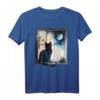 Katzenbesitzer Katze Kater am Fenster Katzen T-Shirt  Lustiges Tierliebhaber Design, perfekte Geschenkidee für Geburtstag, Muttertag, Vatertag & Weihnachten
