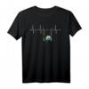 Herzschlag Schaukel Budgie EKG T-Shirt für Vogelliebhaber  Perfektes Geschenk für Wellensittich- und Vogelfreunde