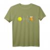 Tennis und Bier Darum bin ich hier - Lustiges Tennis Spieler T-Shirt für Vereins- und Freizeitspieler, perfekt als Geschenk zum Geburtstag oder Weihnachten