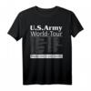 U.S. Army World Tour T-Shirt  Stolze Militärmutter mit Flagge, patriotische Kleidung für Familien und Veteranen