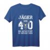 Jäger über 40 - Lustiges 40er Design für den Waidmann T-Shirt mit Hirschmotiv und humorvollem Text zum Geburtstag, Jubiläum oder Weihnachten