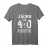 Jäger über 40 - Lustiges 40er Design für den Waidmann T-Shirt mit Hirschmotiv und humorvollem Text zum Geburtstag, Jubiläum oder Weihnachten