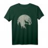 Wolf Vollmond heulend Silhouette Mond T-Shirt  Mystisches Geschenk für Wölfe Fans, Fans von Natur und Mystik, perfekt zu Geburtstag & Weihnachten