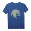 Wolf Vollmond heulend Silhouette Mond T-Shirt  Mystisches Geschenk für Wölfe Fans, Fans von Natur und Mystik, perfekt zu Geburtstag & Weihnachten