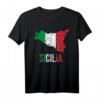 Sicilia Bella Italia Sizilien T-Shirt mit Flagge - Lustiges Italien- und Sizilien-Design für Fans, Urlauber und Sizilien-Liebhaber