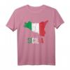 Sicilia Bella Italia Sizilien T-Shirt mit Flagge - Lustiges Italien- und Sizilien-Design für Fans, Urlauber und Sizilien-Liebhaber