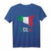 Sicilia Bella Italia Sizilien T-Shirt mit Flagge - Lustiges Italien- und Sizilien-Design für Fans, Urlauber und Sizilien-Liebhaber