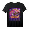 Space Cat Lover Riding Dinosaurier T Rex Unicorn Pizza Taco - Buntes, lustiges T-Shirt für Katzen-, Dinosaurier- und Einhorn-Fans, perfekt für Cinco de Mayo