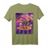 Space Cat Lover Riding Dinosaurier T Rex Unicorn Pizza Taco - Buntes, lustiges T-Shirt für Katzen-, Dinosaurier- und Einhorn-Fans, perfekt für Cinco de Mayo