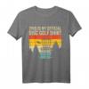 This Is My Official Disc Golf Shirt  Lustiges, cooles T-Shirt für Disc Golf Fans, ideal als Geschenk für Geburtstag & Weihnachten