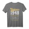 76. Geburtstag T-Shirt Vintage Oldtimer 1948 - Einzigartiges Geschenk für Männer und Frauen zum 76. Jubiläum