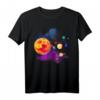 Sonnensystem Motiv mit Sonne, Planeten, Sternen & Galaxien - Farbenfrohes Astronomie T-Shirt als Geschenk für Weltraum-Fans