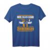 Wer alles kann wird Zimmermann - Lustiges Zimmerer Beruf T-Shirt für Handwerker, Gesellen & Meister als Geschenk zu Geburtstag, Weihnachten & Vatertag