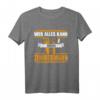 Wer alles kann wird Zimmermann - Lustiges Zimmerer Beruf T-Shirt für Handwerker, Gesellen & Meister als Geschenk zu Geburtstag, Weihnachten & Vatertag