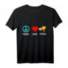 Post Peace Love Briefkasten Briefträger Postbote Paketdienst T-Shirt  Lustiges Geschenk für Briefträger, Paketdienst & Zusteller zum Weltfriedenstag & Arbeitstag