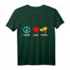 Post Peace Love Briefkasten Briefträger Postbote Paketdienst T-Shirt  Lustiges Geschenk für Briefträger, Paketdienst & Zusteller zum Weltfriedenstag & Arbeitstag
